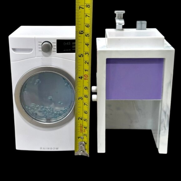 RAINBOW HIGH Doll House Furniture Washing Machine and Bathroom Sink Replacements - Picture 9 of 9